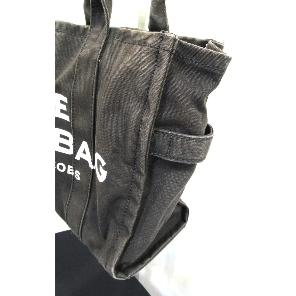 Marc Jacobs "THE TOTE BAG" Black Canvas Large 16" Purse - Picture 4 of 10